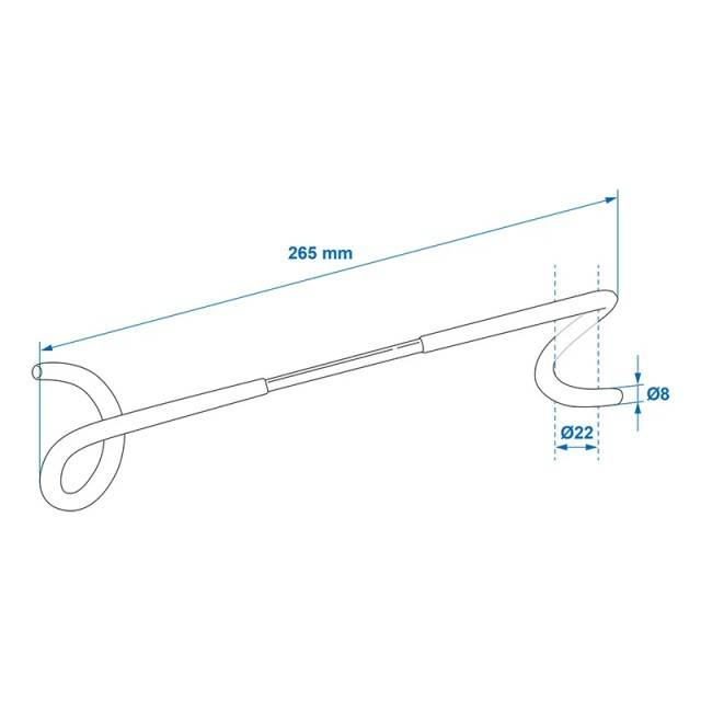 Carlig montaj pe stalp 26.5 cm