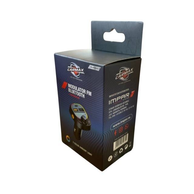CARMAX MODULATOR FM BLUETOOTH 12V