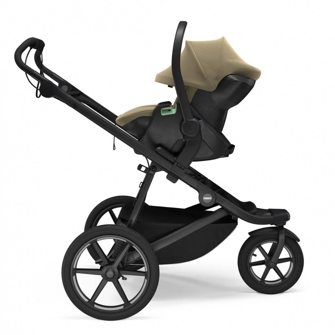 Carucior Thule Urban Glide 3 all-terrain cu prinderea hamului magnetica, Tint Taupe