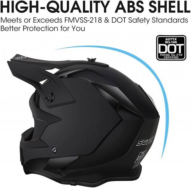 Casca ATV / Enduro Negru mat (L)