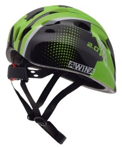 Casca bicicleta copii Awina (verde-negru)