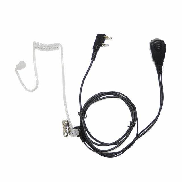 Casca cu tub acustic transparent si microfon cu 2 pini