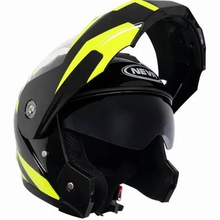 Casca Flip-up TECH L (negru+verde)