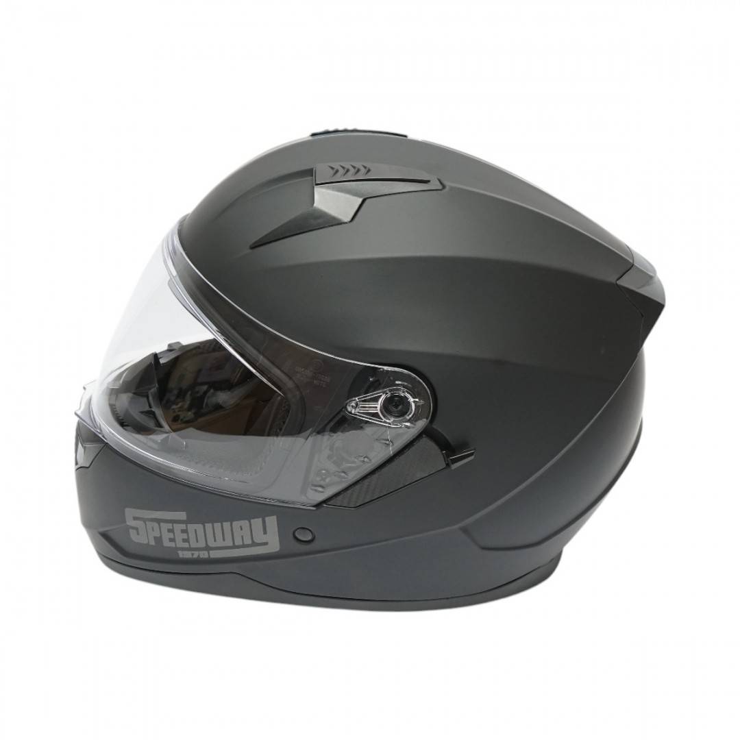 Casca moto integrala negru mat cu viziera transparenta si ochelari de soare, marimea XL Arcane II