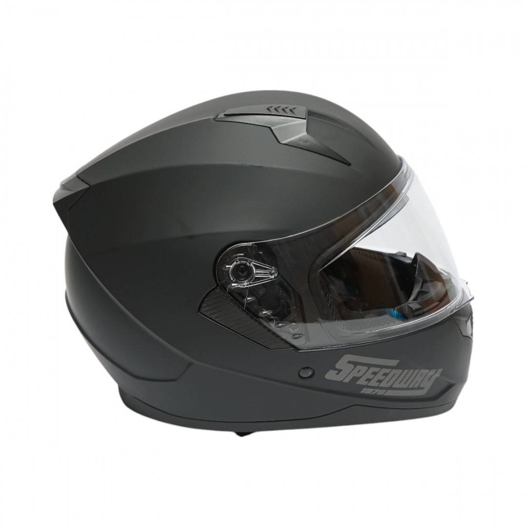Casca moto integrala negru mat cu viziera transparenta si ochelari de soare, marimea XL Arcane II