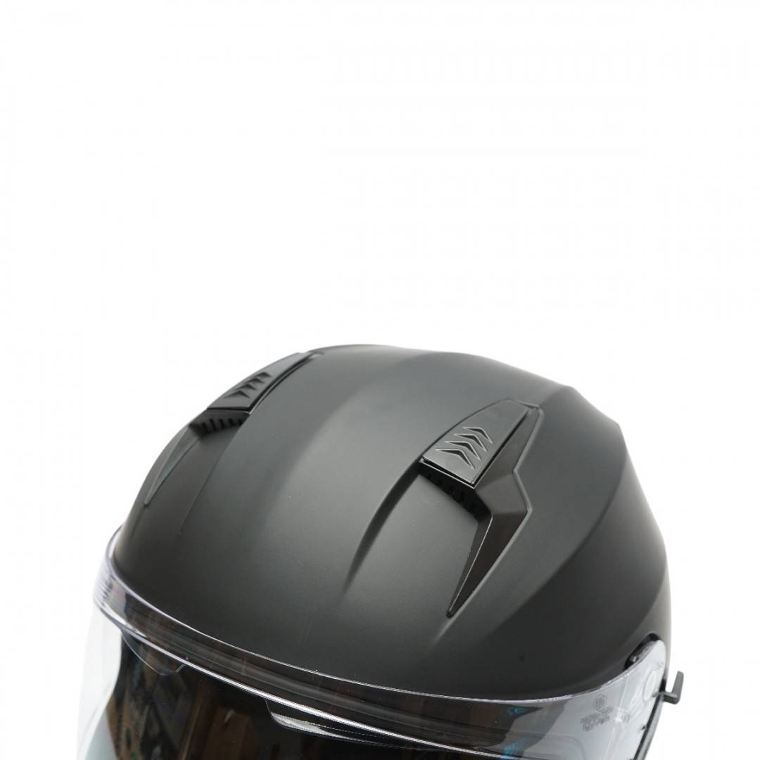 Casca moto integrala negru mat cu viziera transparenta si ochelari de soare, marimea XL Arcane II