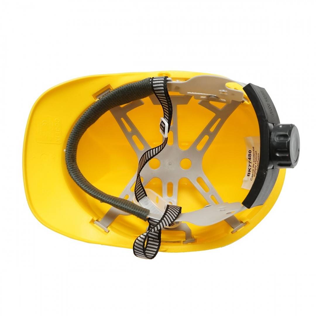 Casca ventilata reglabila 51-63cm galbena Crownman