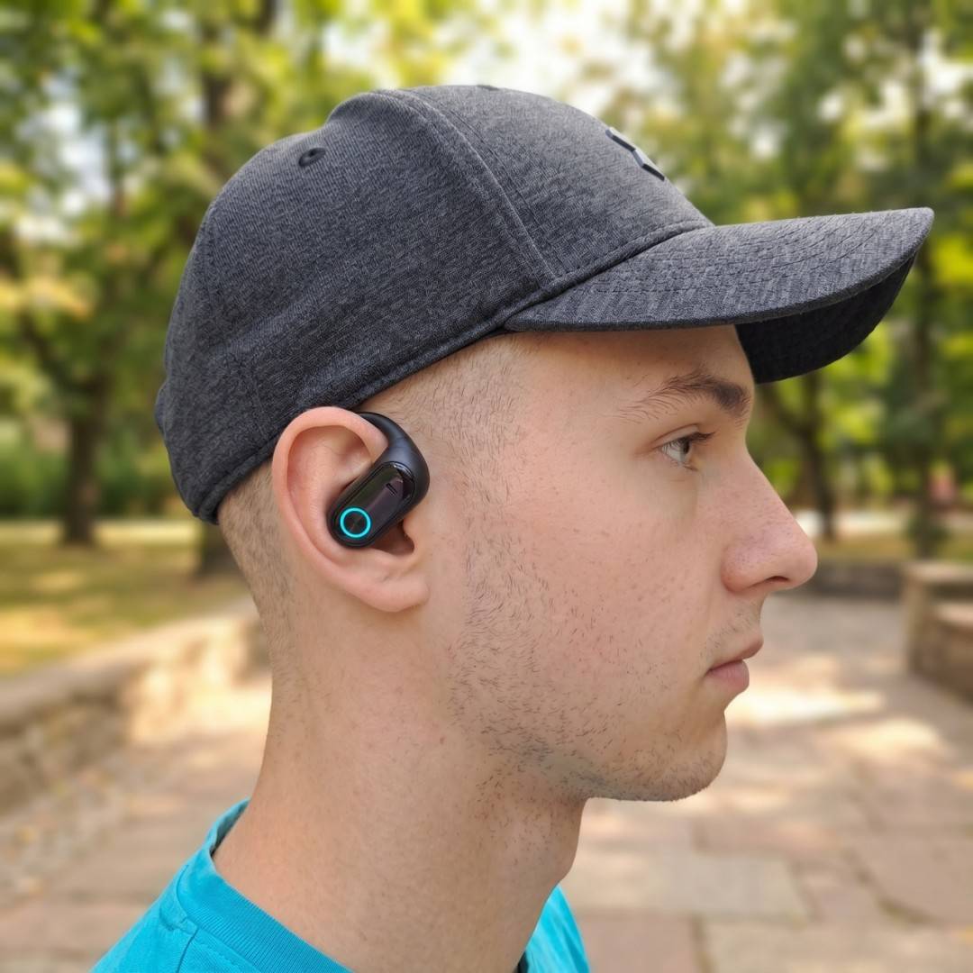 Casti wireless PNI Q20 cu traducere AI in timp real, Bluetooth 6.1, reducere zgomot apel, aplicatie dedicata, IPX5, 600 minute de traducere AI/luna