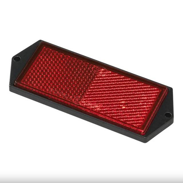 Catadioptru reflectorizant dreptunghiular rosu