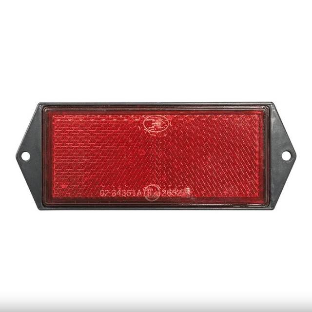Catadioptru reflectorizant dreptunghiular rosu