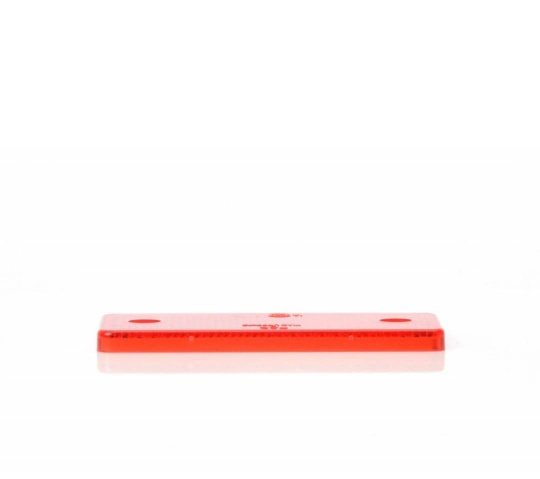 Catadioptru reflectorizant dreptunghiular rosu 96x42 mm