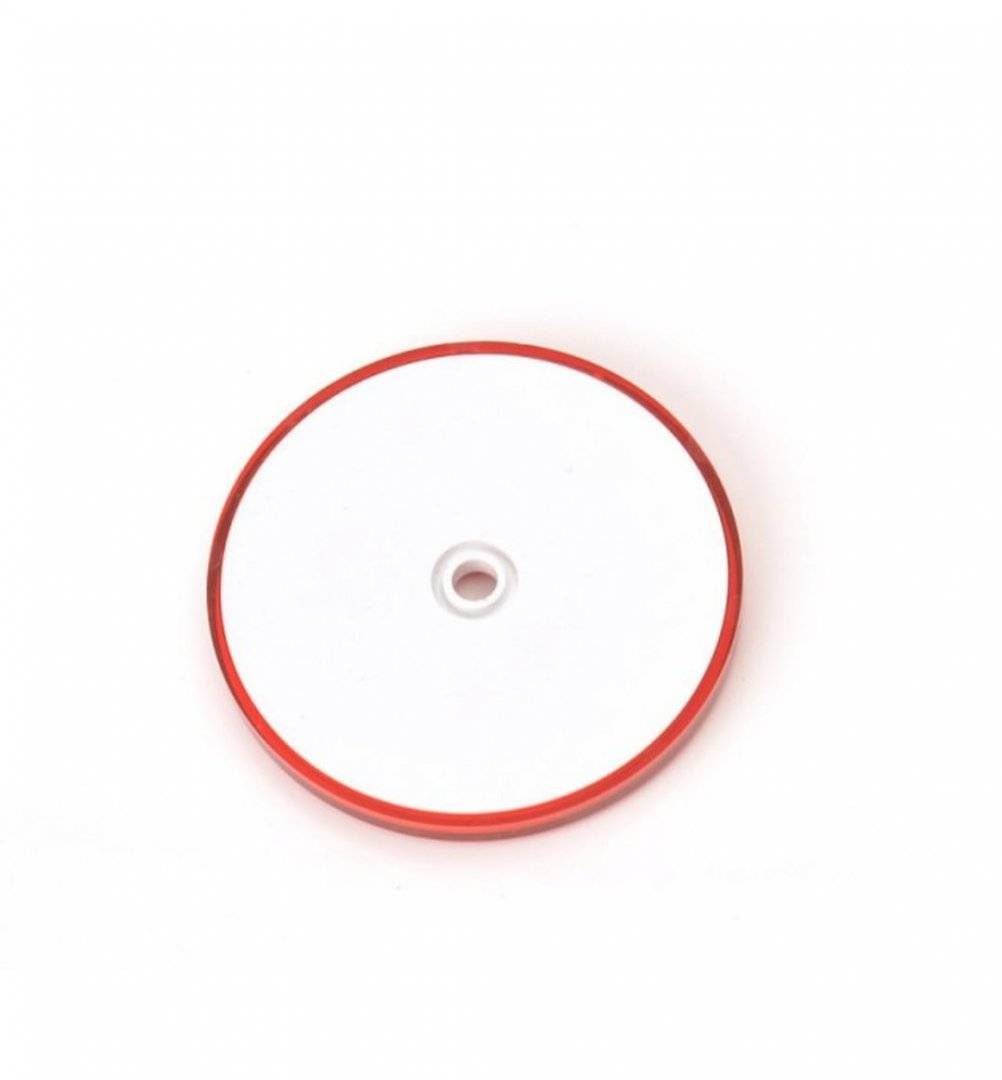 Catadioptru reflectorizant rotund rosu Ø 60 mm