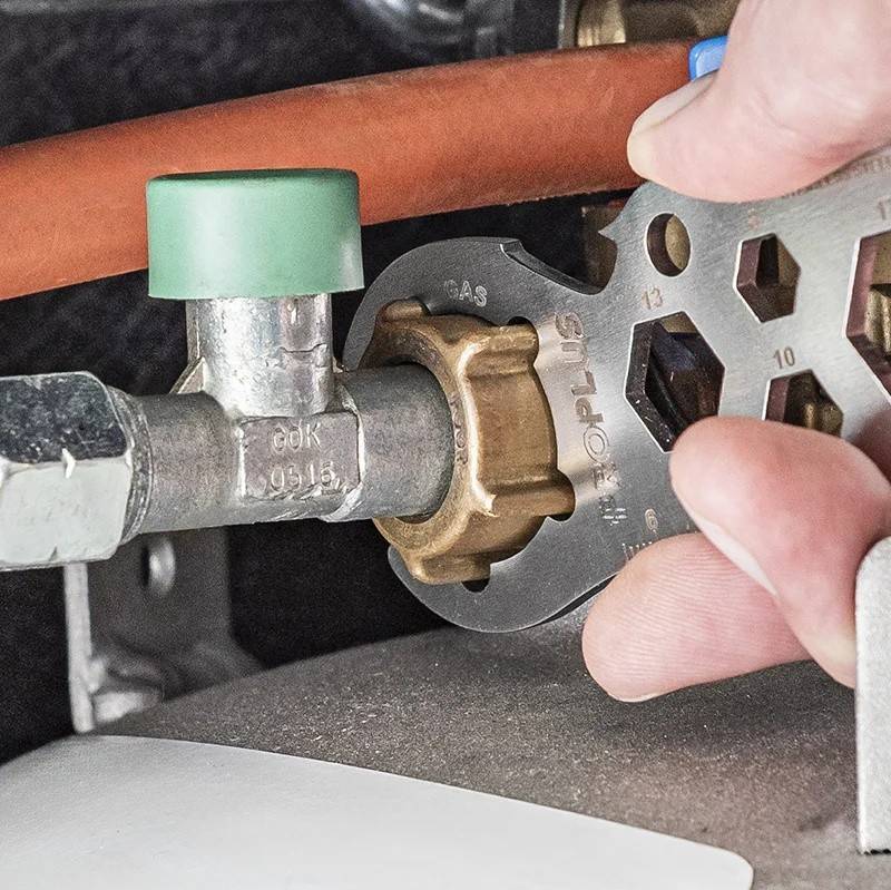 Cheie pentru butelie de gaz multifunctionala DE
