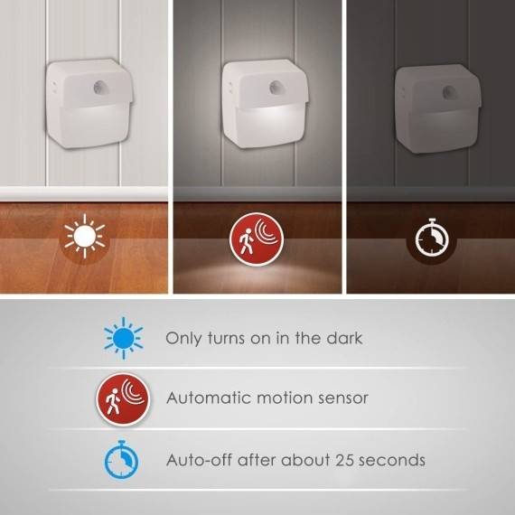 CHIC2: Lampa cu 2 LED-uri si senzor de miscare, functioneaza pe baterii