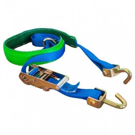 Chinga auto 2.5m - carlige rotative - (banda 3,5 cm)