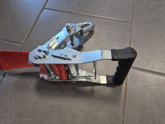 Chinga auto 2.8m - carlige rotative - (banda 5 cm) VDI 2700 PREMIUM