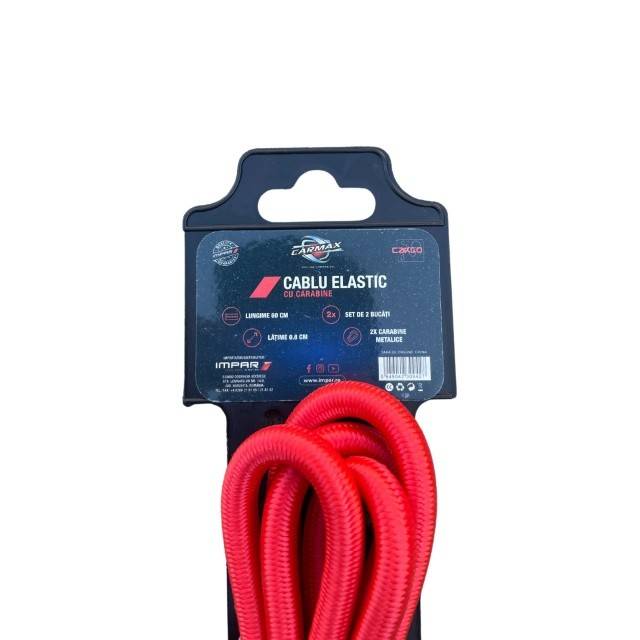 CHINGA ELASTICA 8MMX60CM 2BUC CU CARABINE CARMAX