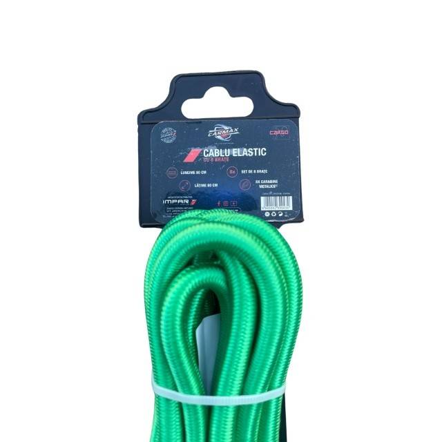 CHINGA ELASTICA 8MMX80CM 8BRATE CU CARABINE CARMAX