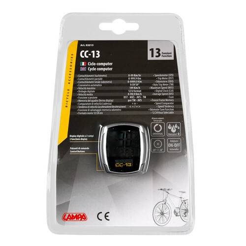 Ciclocomputer 13 functii cu cablu CC-13