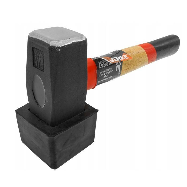 Ciocan din metal cu capat din cauciuc, dreptunghiular 2Kg