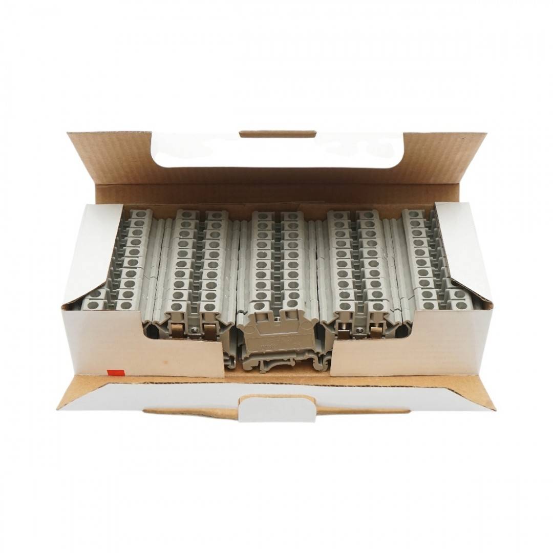 Clema de sir pe sina DIN 6mm² 57A 800V gri UK6N Longroad