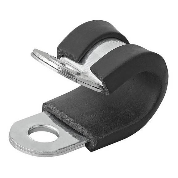 Clema pentru cablu cu protectie din cauciuc 10mm