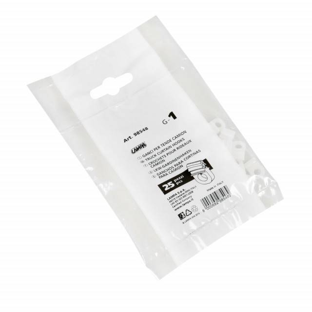 Clema pentru sina perdea - set 25 bucati - G - 1