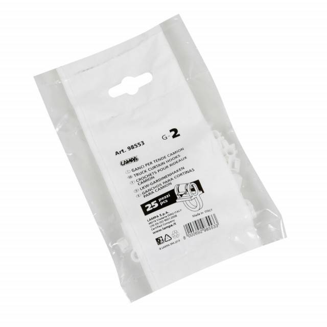 Clema pentru sina perdea - set 25 bucati - G - 2