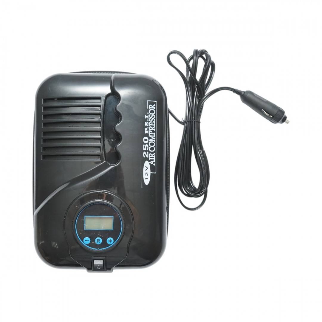 Compresor aer umflat roti digital 12V, 250PSI, oprire automata, cablu 2.8m, alimentare priza bricheta auto