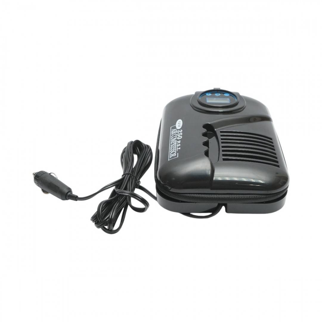 Compresor aer umflat roti digital 12V, 250PSI, oprire automata, cablu 2.8m, alimentare priza bricheta auto