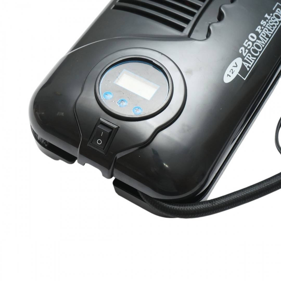 Compresor aer umflat roti digital 12V, 250PSI, oprire automata, cablu 2.8m, alimentare priza bricheta auto