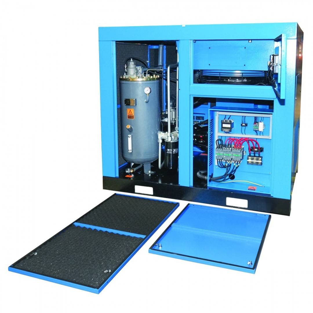 Compresor cu surub 55KW/ 75CP, 9.5mc/min cu uscator Breckner Germany