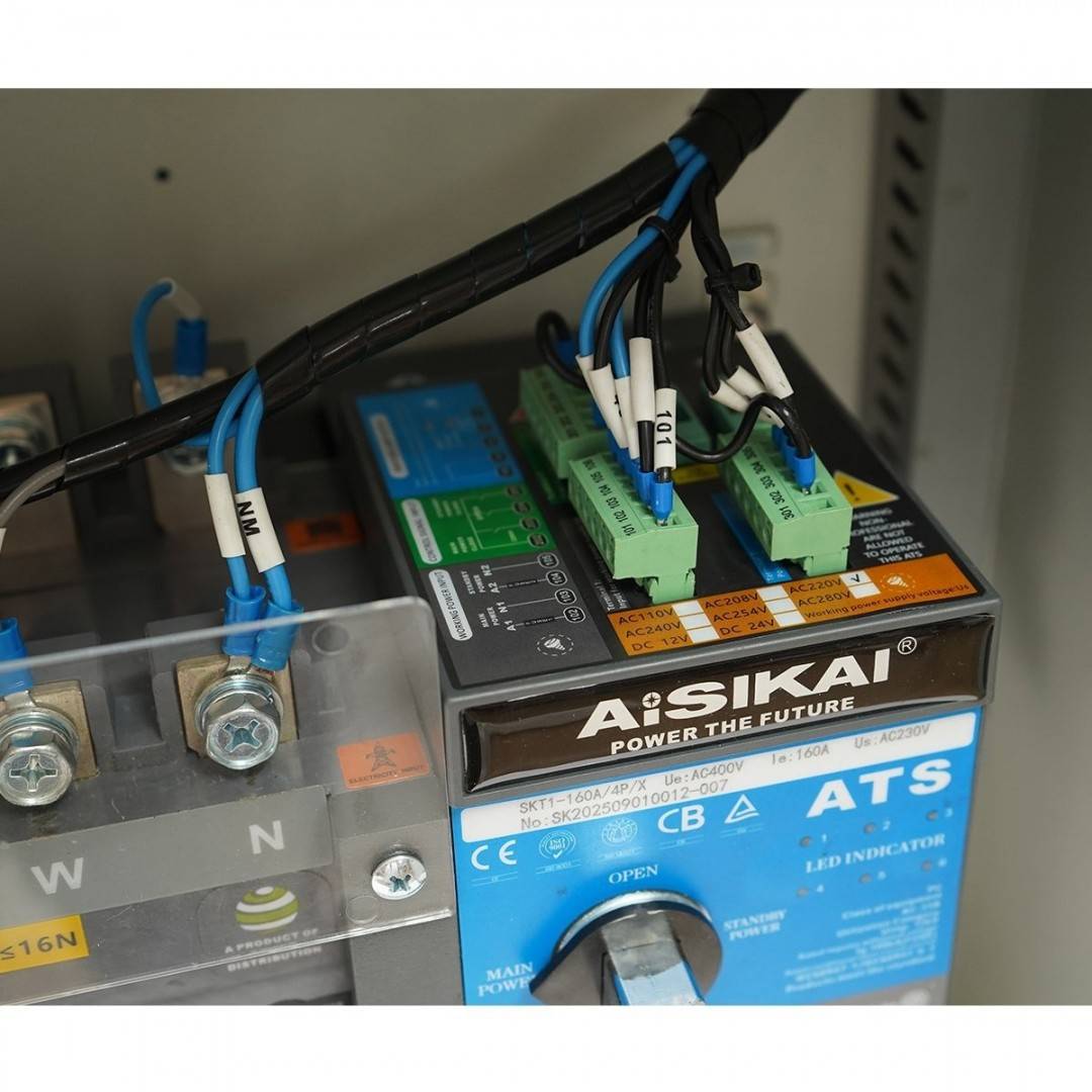 Comutator automat de transfer ATS 160A, 400V, 4P pentru generator electric 110KVA