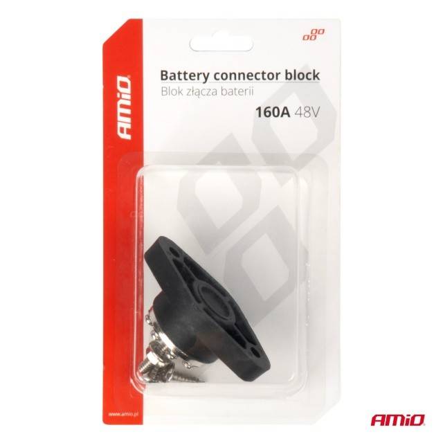 Conector baterie bloc de distribuție bară de 8 ori max 48V 160A