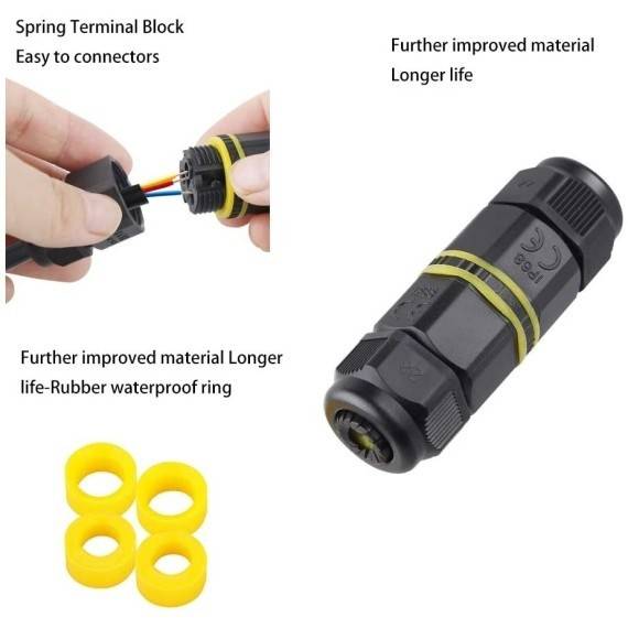 Conector pentru priza externa IP68, Ø 5 mm – 12 mm