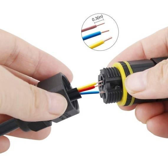 Conector pentru priza externa IP68, Ø 5 mm – 12 mm