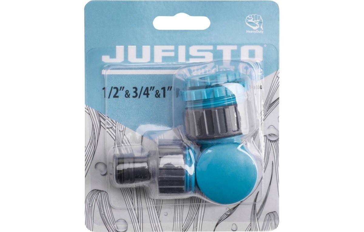 Conector robinet Jufisto 1/2', 3/4', 1', reglabil, filet interior, material unic, plastic