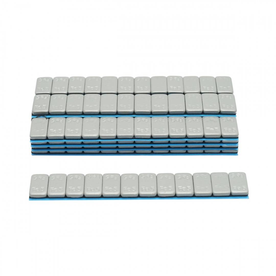 Contragreutati autoadezive gri inchis echilibrare roti Fe 60g (5gx12 buc) 100 benzi/cutie