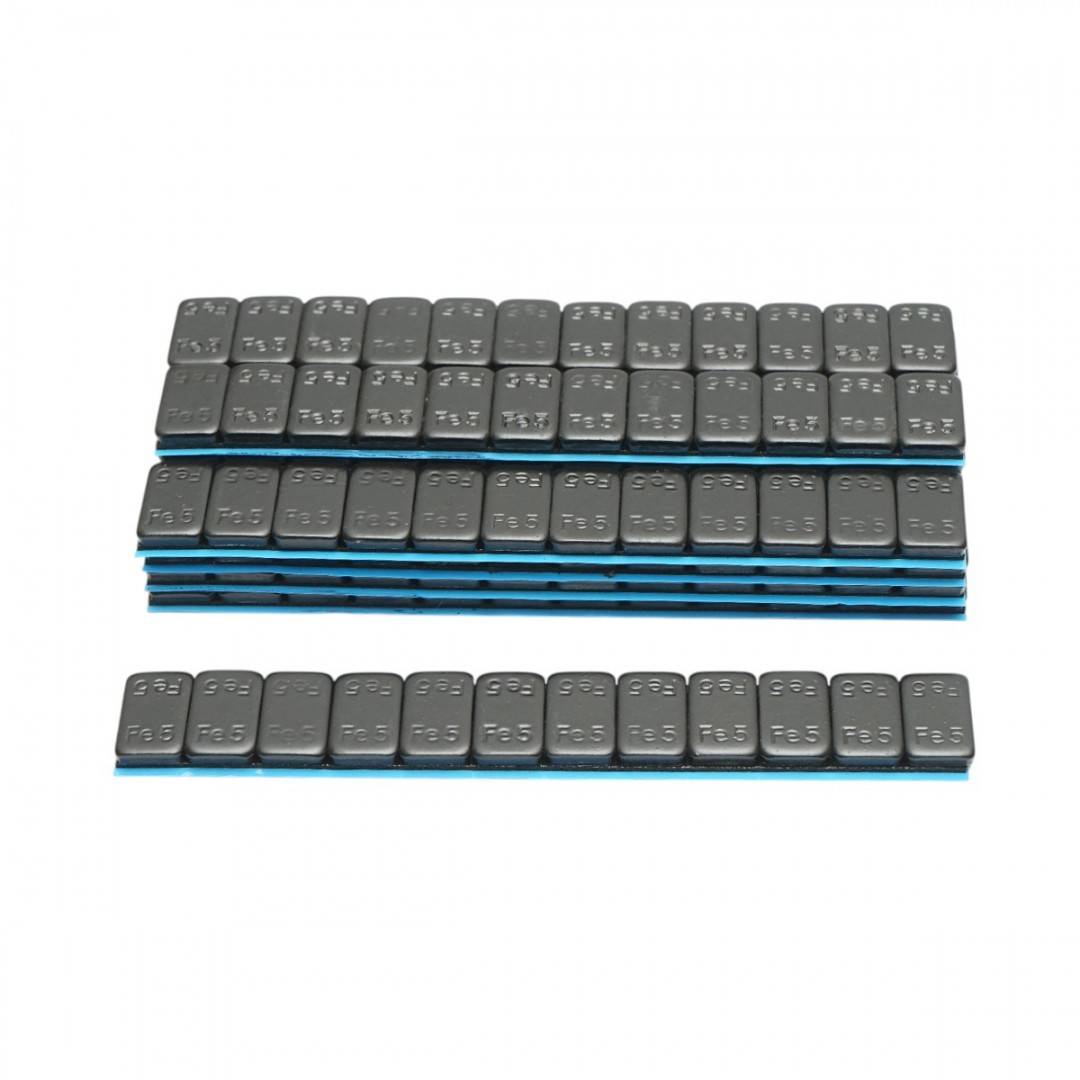 Contragreutati autoadezive negre echilibrare roti Fe 60g (5gx12 buc) 100 benzi/cutie