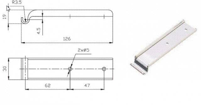 Contraplaca inchizator oblon remorca