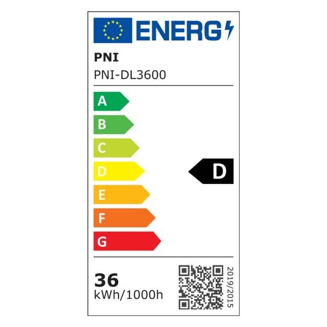Corp de iluminat liniar cu LED PNI D-Light 3600, 36W, 6500k, etans IP65, cu protectie la apa, praf si coroziune, pentru iluminat industrial,