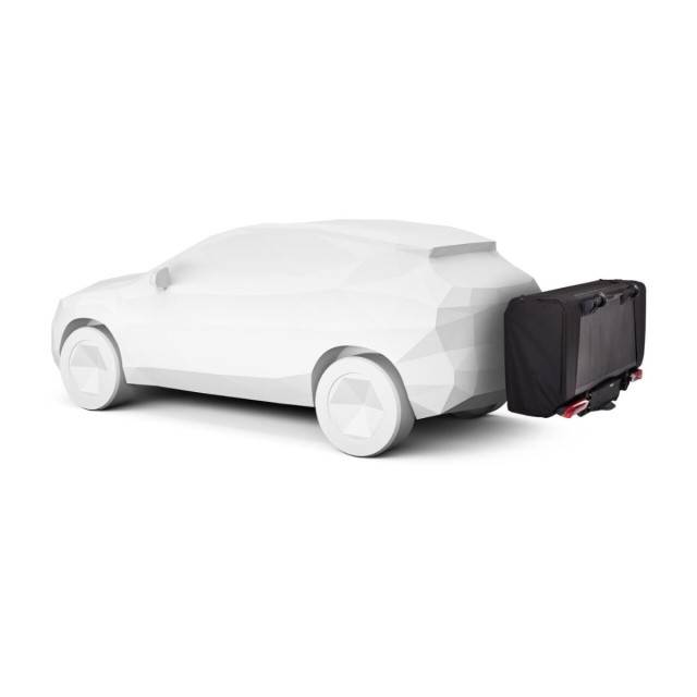 Cort auto cu prindere pe carligul de remorcare, Thule, Outset, pentru 3 persoane, Dark slate