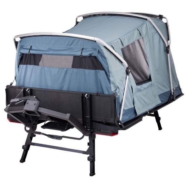 Cort auto cu prindere pe carligul de remorcare, Thule, Outset, pentru 3 persoane, Dark slate