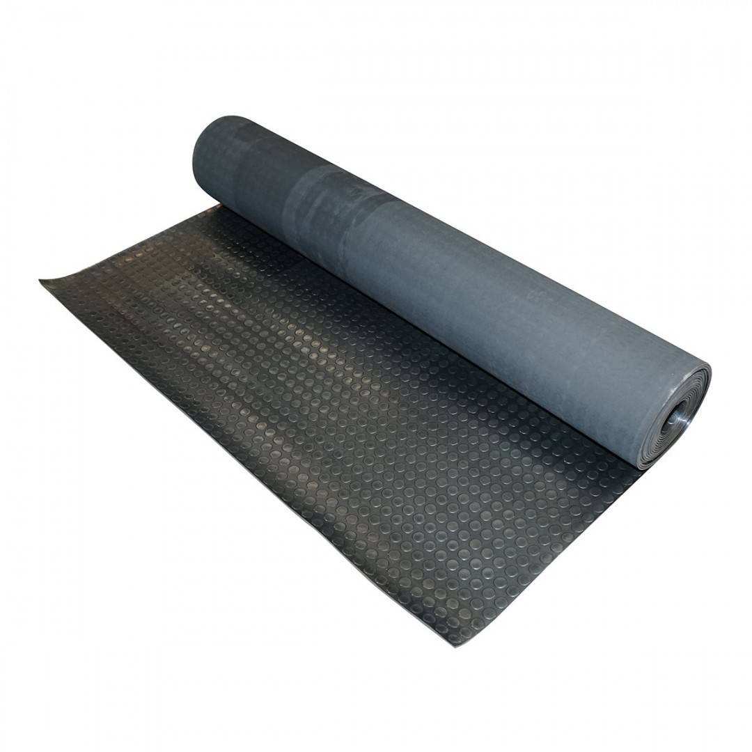 Covor cauciuc SBR+NR fara insertie textila si cu striatie 3x1400x10000mm L=10m; l=1,4m; G=3mm