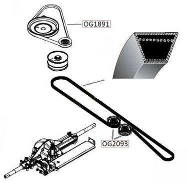 Curea transmisie MTD Optima LG155 (2300mm)
