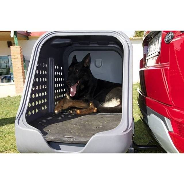 Cutie portbagaj pe carligul de remorcare Towbox V2 DOG Gri