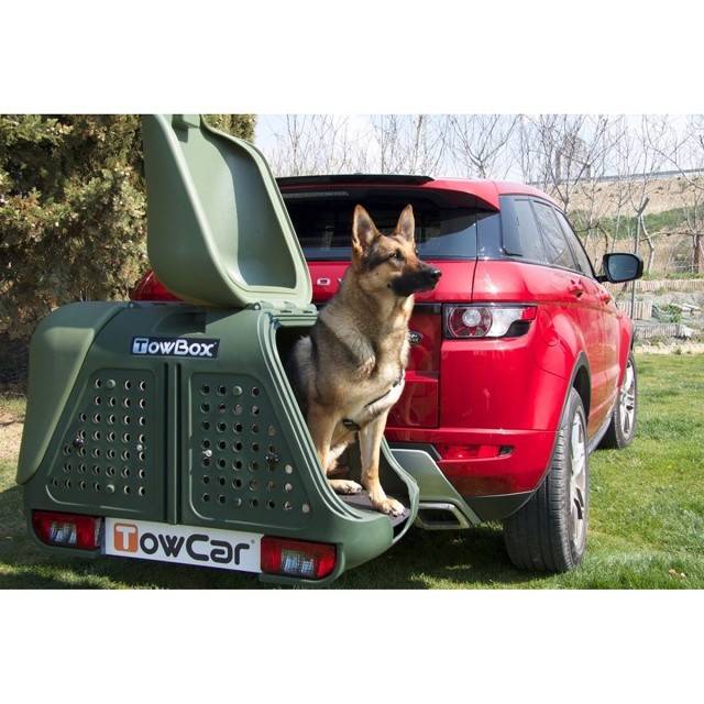 Cutie portbagaj pe carligul de remorcare Towbox V2 DOG Gri