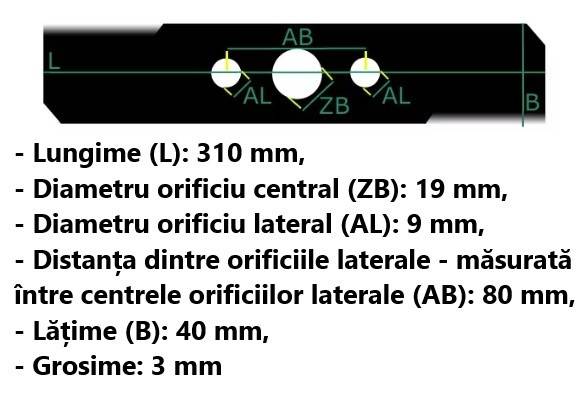 Cutit masina de tuns gazon Kabit EL1000, EM1300 | Agroma Irys | Einhell Royal 800E/1300E (31,2cm)