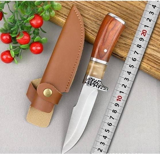 Cutit vanatoare PNI Hunting H100, lungime 215 mm, husa inclusa