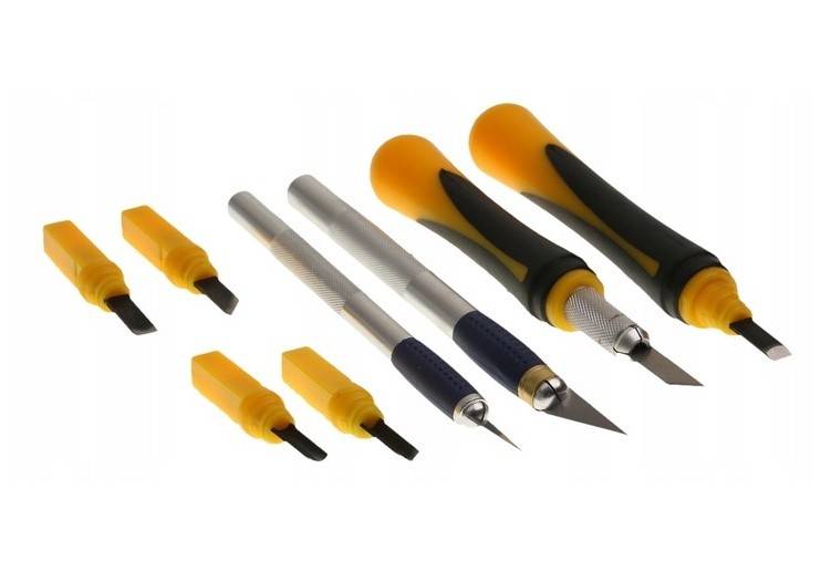 Cutite si daltite modelistice de precizie – set 22 bucati